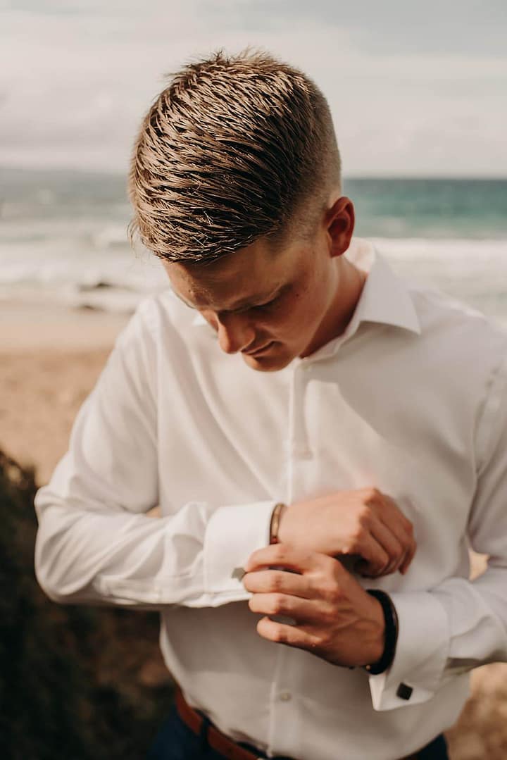 intimate elopement at ironwoods beach